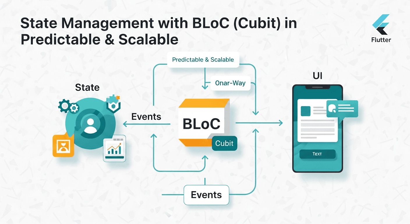 State Management with BLoC (Cubit) in Flutter: Predictable & Scalable